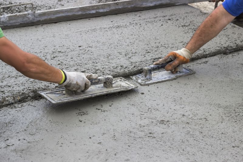 Preparing concrete surface for polishing